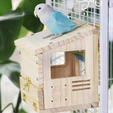 Maxbell Wooden Parrot House Cooling with Ice Pack Parakeets Outside Garden Birdhouse
