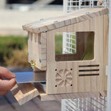 Maxbell Wooden Parrot House Cooling with Ice Pack Parakeets Outside Garden Birdhouse