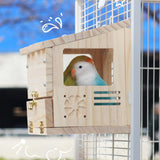Maxbell Wooden Parrot House Cooling with Ice Pack Parakeets Outside Garden Birdhouse