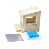 Maxbell Wooden Parrot House Cooling with Ice Pack Parakeets Outside Garden Birdhouse