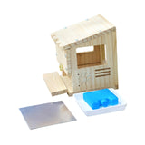 Maxbell Wooden Parrot House Cooling with Ice Pack Parakeets Outside Garden Birdhouse
