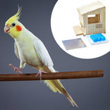 Maxbell Wooden Parrot House Cooling with Ice Pack Parakeets Outside Garden Birdhouse
