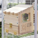 Maxbell Wooden Parrot House Cooling with Ice Pack Parakeets Outside Garden Birdhouse