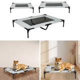 Maxbell Elevated Dog Bed Stylish Washable Portable Cat Bed for Small Pet Puppy Dogs S 56cmx42cmx18cm