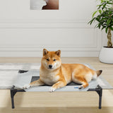 Maxbell Elevated Dog Bed Stylish Washable Portable Cat Bed for Small Pet Puppy Dogs S 56cmx42cmx18cm