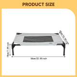 Maxbell Elevated Dog Bed Stylish Washable Portable Cat Bed for Small Pet Puppy Dogs S 56cmx42cmx18cm