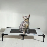 Maxbell Elevated Dog Bed Stylish Washable Portable Cat Bed for Small Pet Puppy Dogs L 106cmx75cmx18cm