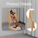 Maxbell Cat Scratcher Lounge Bed Scratcher Board Pad for Kitten Indoor Cats Pet Gift L