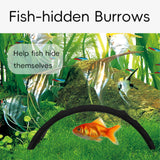 Maxbell 2 Pieces Aquarium Underground Tunnel Caves for Pleco Kuhli Loach Clown Loach