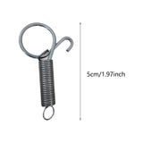 Maxbell 100Pcs Cage Door Spring Latch Hooks Steel Metal for Ferret Chinchilla Parrot 2cmx5cm