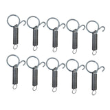 Maxbell 100Pcs Cage Door Spring Latch Hooks Steel Metal for Ferret Chinchilla Parrot 2cmx5cm