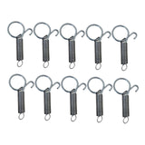 Maxbell 100Pcs Cage Door Spring Latch Hooks Steel Metal for Ferret Chinchilla Parrot 2cmx7.5cm