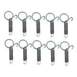 Maxbell 100Pcs Cage Door Spring Latch Hooks Steel Metal for Ferret Chinchilla Parrot 2cmx7.5cm