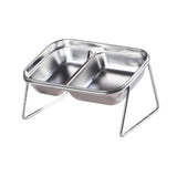 Maxbell Elevated Cat Bowls Stainless Steel Dog Feeder Stable Cat Food and Water Bowl
