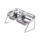 Maxbell Elevated Cat Bowls Stainless Steel Dog Feeder Stable Cat Food and Water Bowl