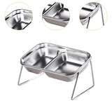 Maxbell Elevated Cat Bowls Stainless Steel Dog Feeder Stable Cat Food and Water Bowl