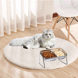 Maxbell Elevated Cat Bowls Stainless Steel Dog Feeder Stable Cat Food and Water Bowl