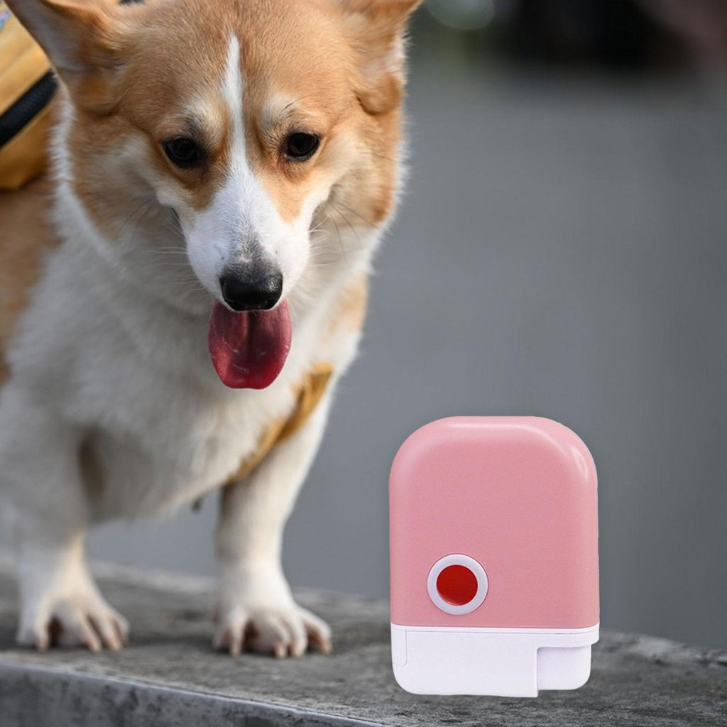 Maxbell Dog Food Feeder Easy to Use Multifunctional Outdoor Portable Snack Container Pink