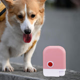 Maxbell Dog Food Feeder Easy to Use Multifunctional Outdoor Portable Snack Container Pink