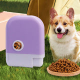 Maxbell Dog Food Feeder Easy to Use Multifunctional Outdoor Portable Snack Container Purple