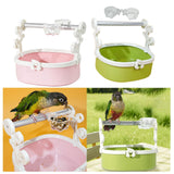 Maxbell Bird Perch Stand Parrots Exercise for Conures Cockatiels Small Medium Parrot Pink