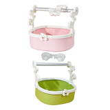 Maxbell Bird Perch Stand Parrots Exercise for Conures Cockatiels Small Medium Parrot Pink