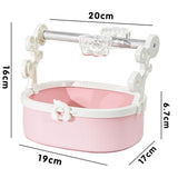 Maxbell Bird Perch Stand Parrots Exercise for Conures Cockatiels Small Medium Parrot Pink