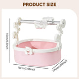 Maxbell Bird Perch Stand Parrots Exercise for Conures Cockatiels Small Medium Parrot Pink
