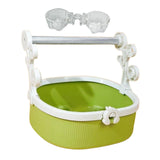 Maxbell Bird Perch Stand Parrots Exercise for Conures Cockatiels Small Medium Parrot Green