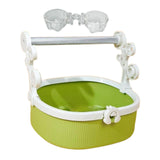 Maxbell Bird Perch Stand Parrots Exercise for Conures Cockatiels Small Medium Parrot Green