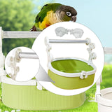 Maxbell Bird Perch Stand Parrots Exercise for Conures Cockatiels Small Medium Parrot Green