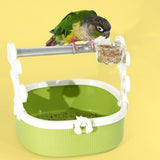 Maxbell Bird Perch Stand Parrots Exercise for Conures Cockatiels Small Medium Parrot Green