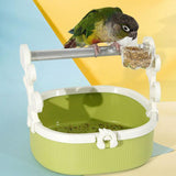 Maxbell Bird Perch Stand Parrots Exercise for Conures Cockatiels Small Medium Parrot Green