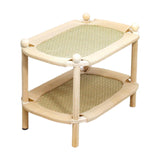 Maxbell Double Layer Activity Center Spacious Playing Cat Scratcher Bed for Pet Toys