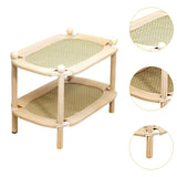 Maxbell Double Layer Activity Center Spacious Playing Cat Scratcher Bed for Pet Toys