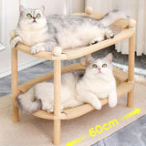 Maxbell Double Layer Activity Center Spacious Playing Cat Scratcher Bed for Pet Toys