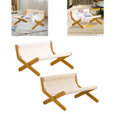 Maxbell Cat Hammock Bed Floor Standing Cat Lounge Chair for Puppy Rabbit Indoor Cats Sisal