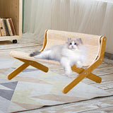 Maxbell Cat Hammock Bed Floor Standing Cat Lounge Chair for Puppy Rabbit Indoor Cats Sisal