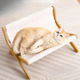 Maxbell Cat Hammock Bed Floor Standing Cat Lounge Chair for Puppy Rabbit Indoor Cats Synthetic Fiber