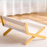 Maxbell Cat Hammock Bed Floor Standing Cat Lounge Chair for Puppy Rabbit Indoor Cats Synthetic Fiber