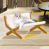 Maxbell Cat Hammock Bed Floor Standing Cat Lounge Chair for Puppy Rabbit Indoor Cats Synthetic Fiber