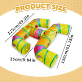 Maxbell Cat Tunnel Hideaway Kitten Interactive Outdoor Indoor Funny Hideout Activity Colorful
