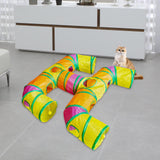 Maxbell Cat Tunnel Hideaway Kitten Interactive Outdoor Indoor Funny Hideout Activity Colorful