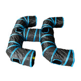 Maxbell Cat Tunnel Hideaway Kitten Interactive Outdoor Indoor Funny Hideout Activity Blue Black