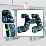 Maxbell Cat Tunnel Hideaway Kitten Interactive Outdoor Indoor Funny Hideout Activity Blue Black