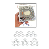 Maxbell 5Pcs Light Fixture Mounting Bracket Steel for Pendant Light Mount Wall Light 105 mm