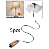 Maxbell 5x Ceiling Fan Pull Chain Extender Fan Bulb Switch Pendant for Bedside Lamps Type A