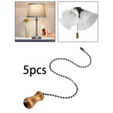 Maxbell 5x Ceiling Fan Pull Chain Extender Fan Bulb Switch Pendant for Bedside Lamps Type B