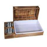 Maxbell Rabbit Hay Feeder with Litter Box Guinea Pig Outside Hay Rack Large Capacity