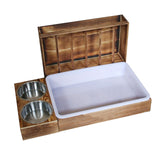 Maxbell Rabbit Hay Feeder with Litter Box Guinea Pig Outside Hay Rack Large Capacity